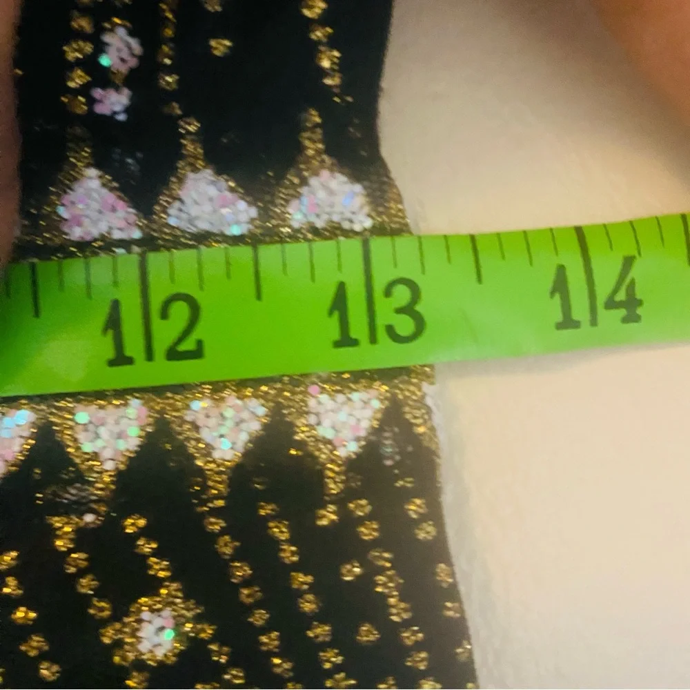 Hello Molly Black Mini Dress with Silver Sequin Embellishment - Picture 12 of 13